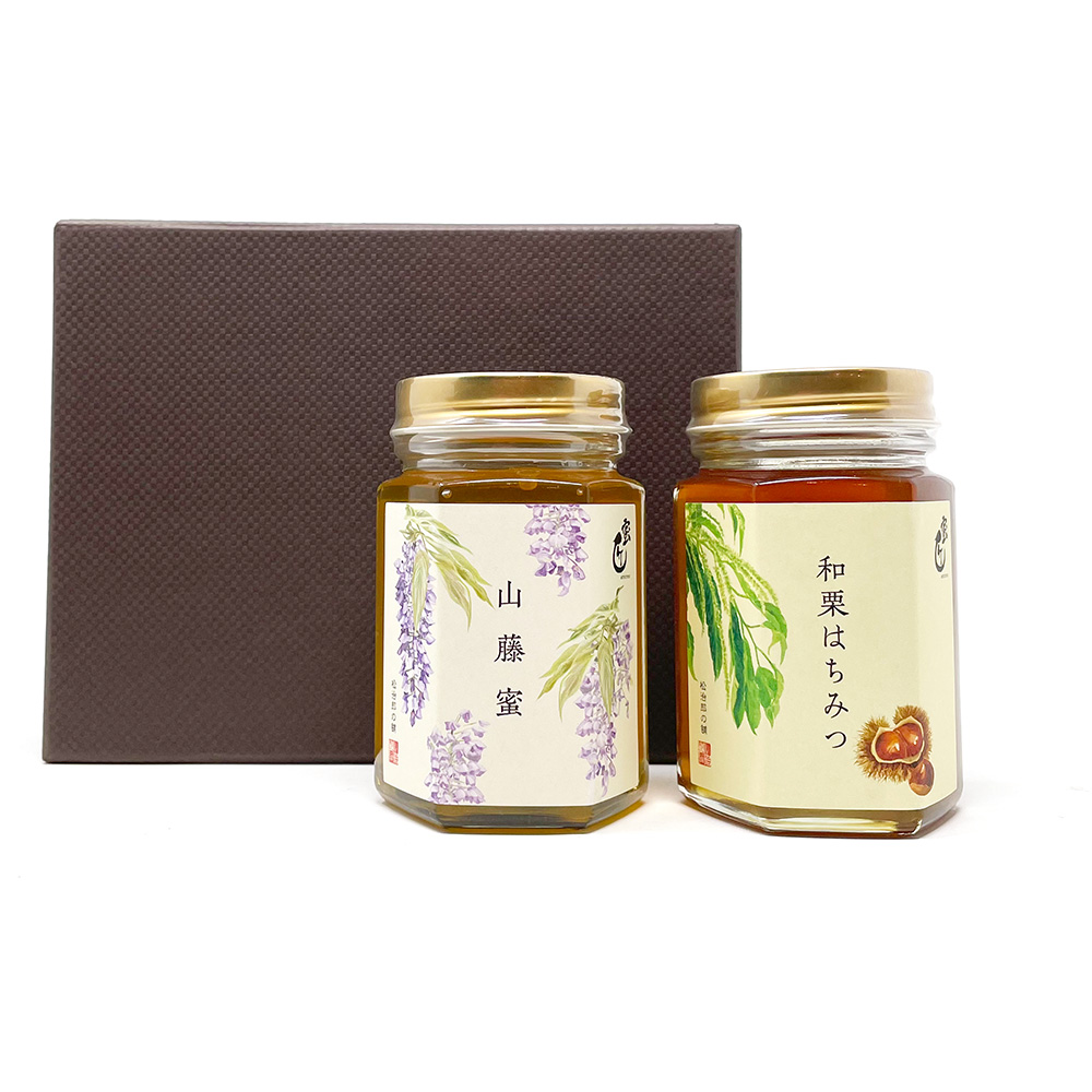 蜜匠 国産 山藤・栗  180g×2本 セット  ギフト箱入り